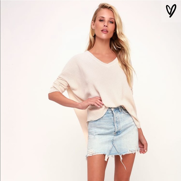 Soft blush knit long sleeve top - Picture 1 of 4